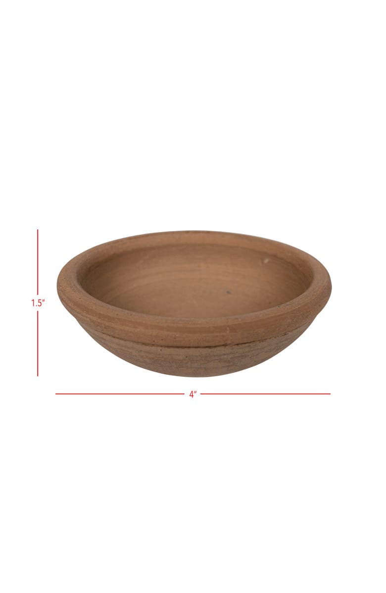 Foreside Home and Garden Natural Terracotta Serving Bowl, Alternate, color, Orange