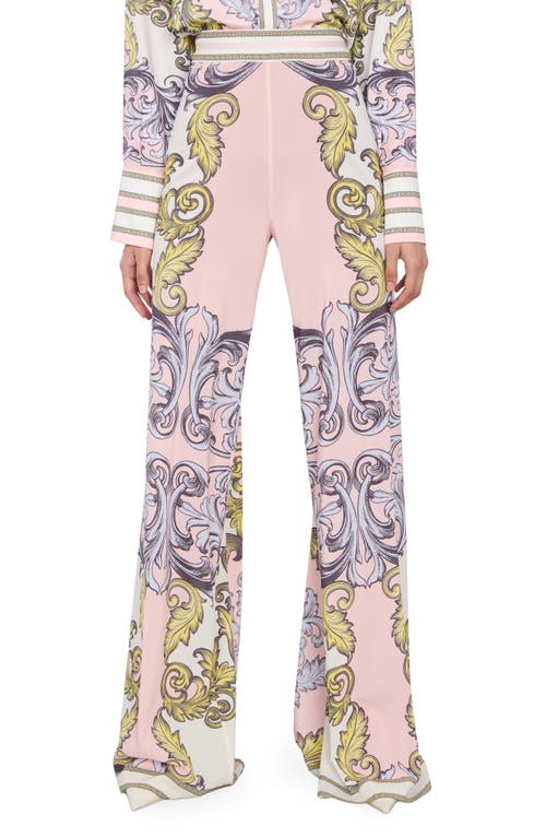 Alice And Olivia Alice + Olivia Athena Scarf Print Wide Leg Pants