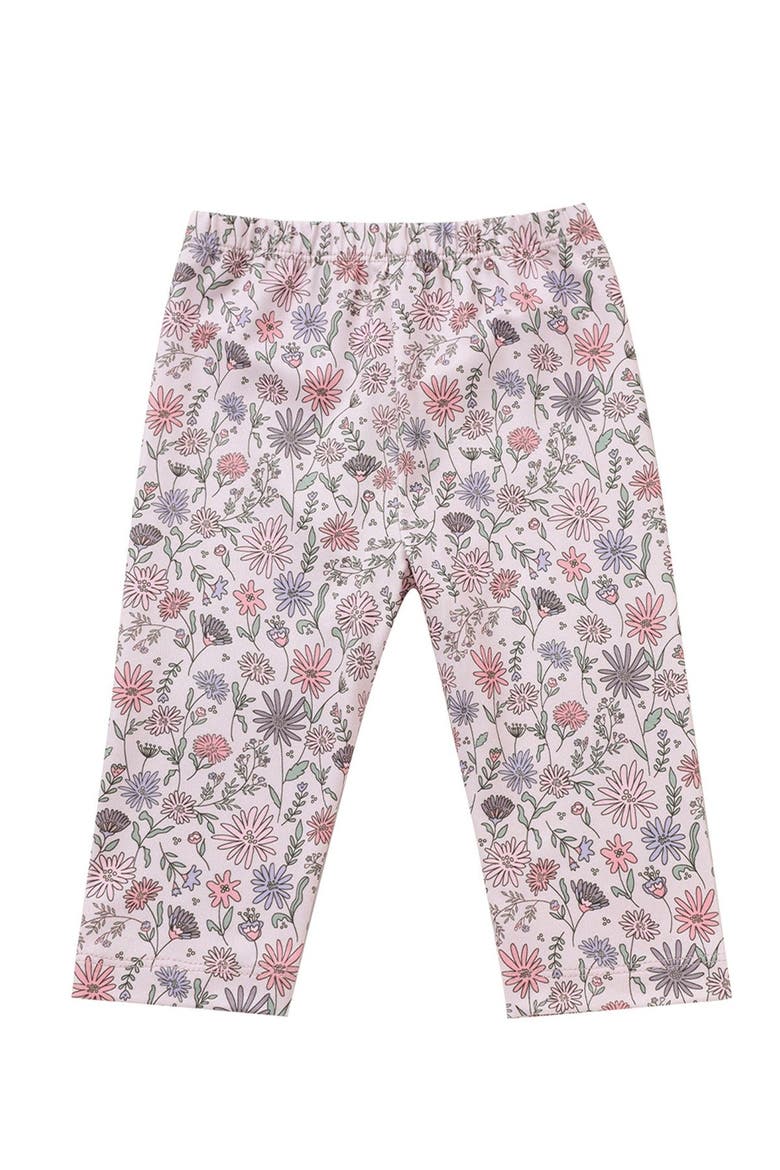Whimsical Wildflower Floral Elastic Waist Leggings, Alternate, color, Pink