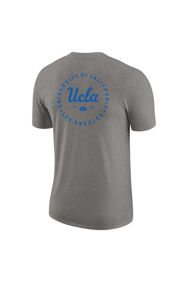 Men's Nike Heather Gray UCLA Bruins Logo 2-Hit Tri-Blend T-Shirt, Alternate, color, Heather Gray