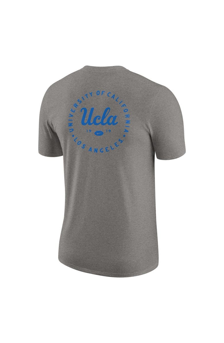 Nike Men's Nike Heather Gray UCLA Bruins Logo 2-Hit Tri-Blend T-Shirt, Alternate, color, 