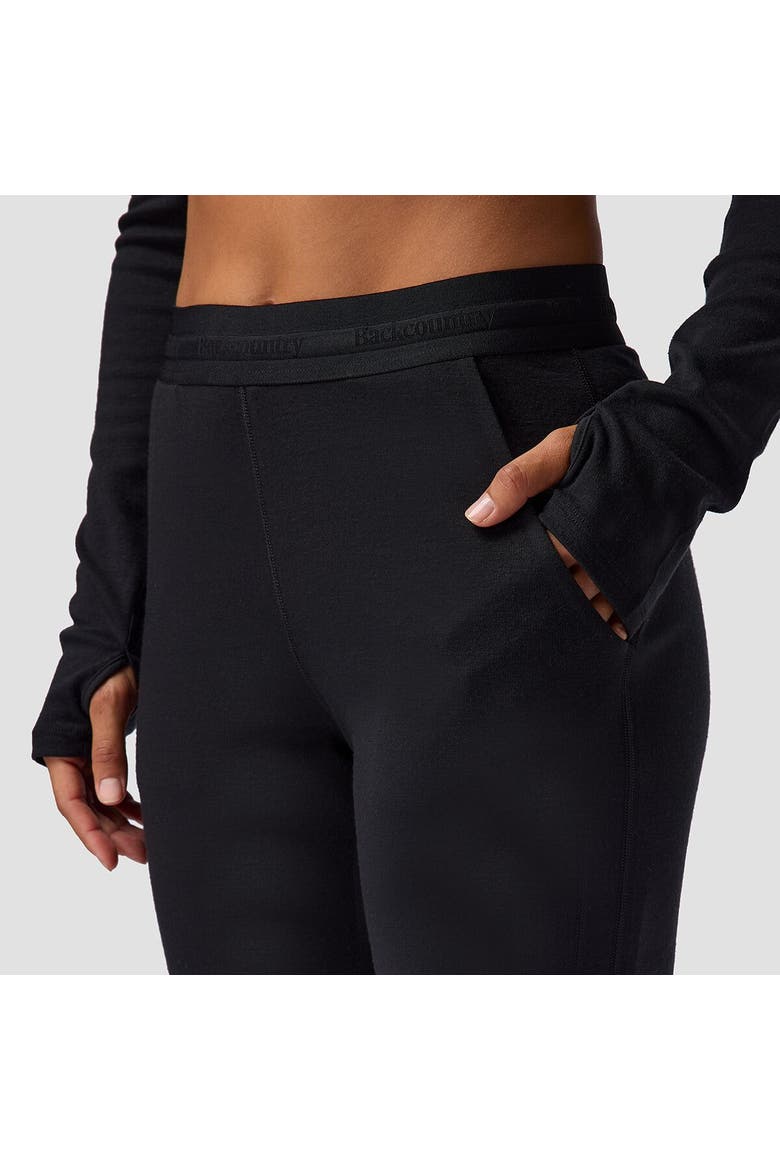 Cedars Rws Merino Mid-Wt Baselayer Jger Bottom - Women's, Alternate, color, Black