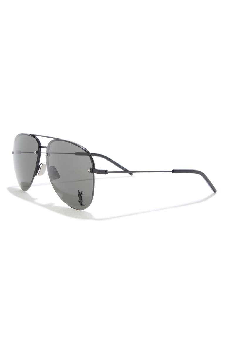 59mm Aviator Sunglasses, Alternate, color, BLACK BLACK GREY