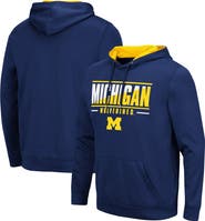 COLOSSEUM Men's Colosseum Navy Michigan Wolverines Slash Stack 2.0 Pullover Hoodie
