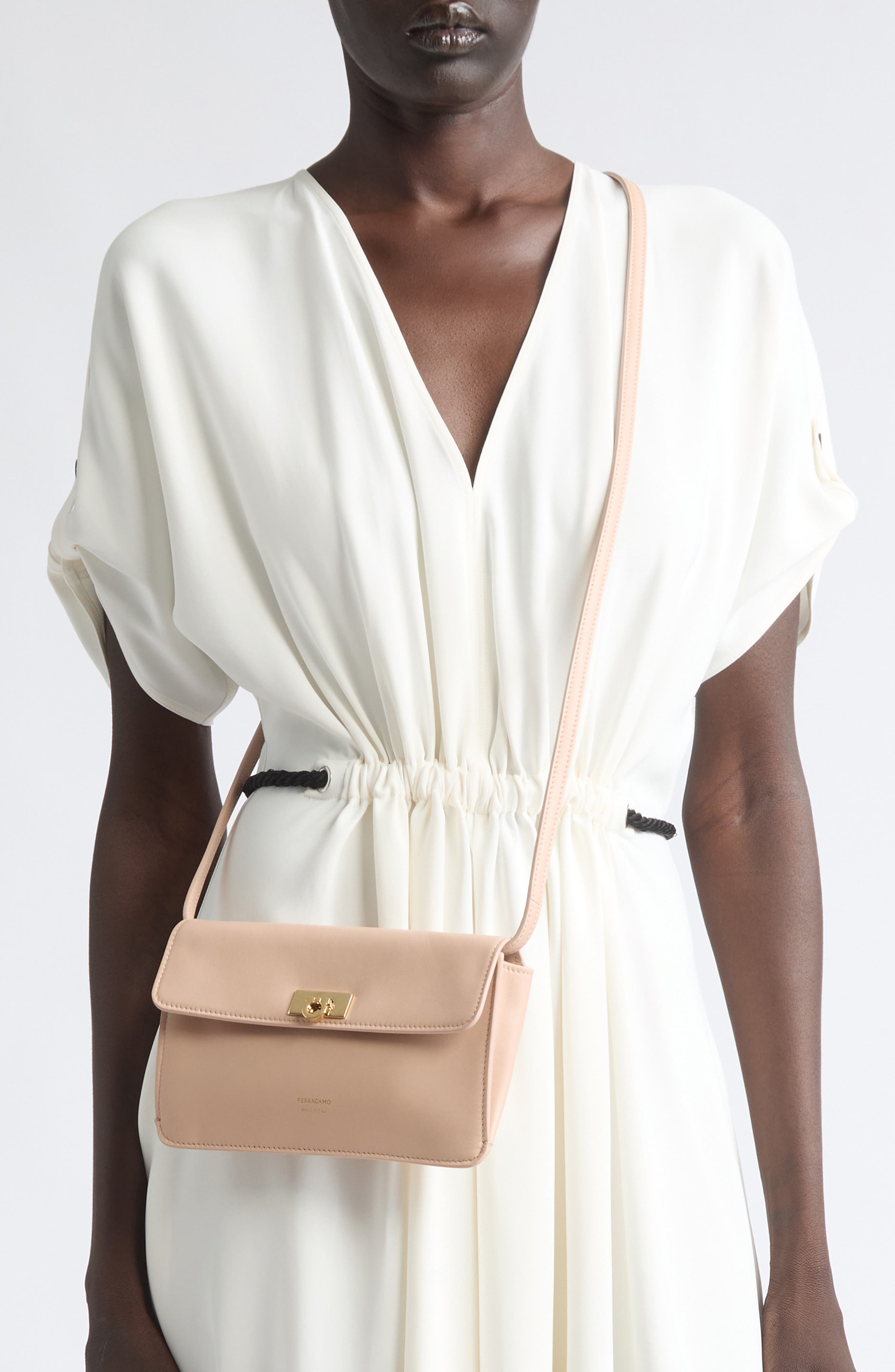 Harley Leather Shoulder Bag, Alternate, color, DUSTY PINK DUSTY PINK