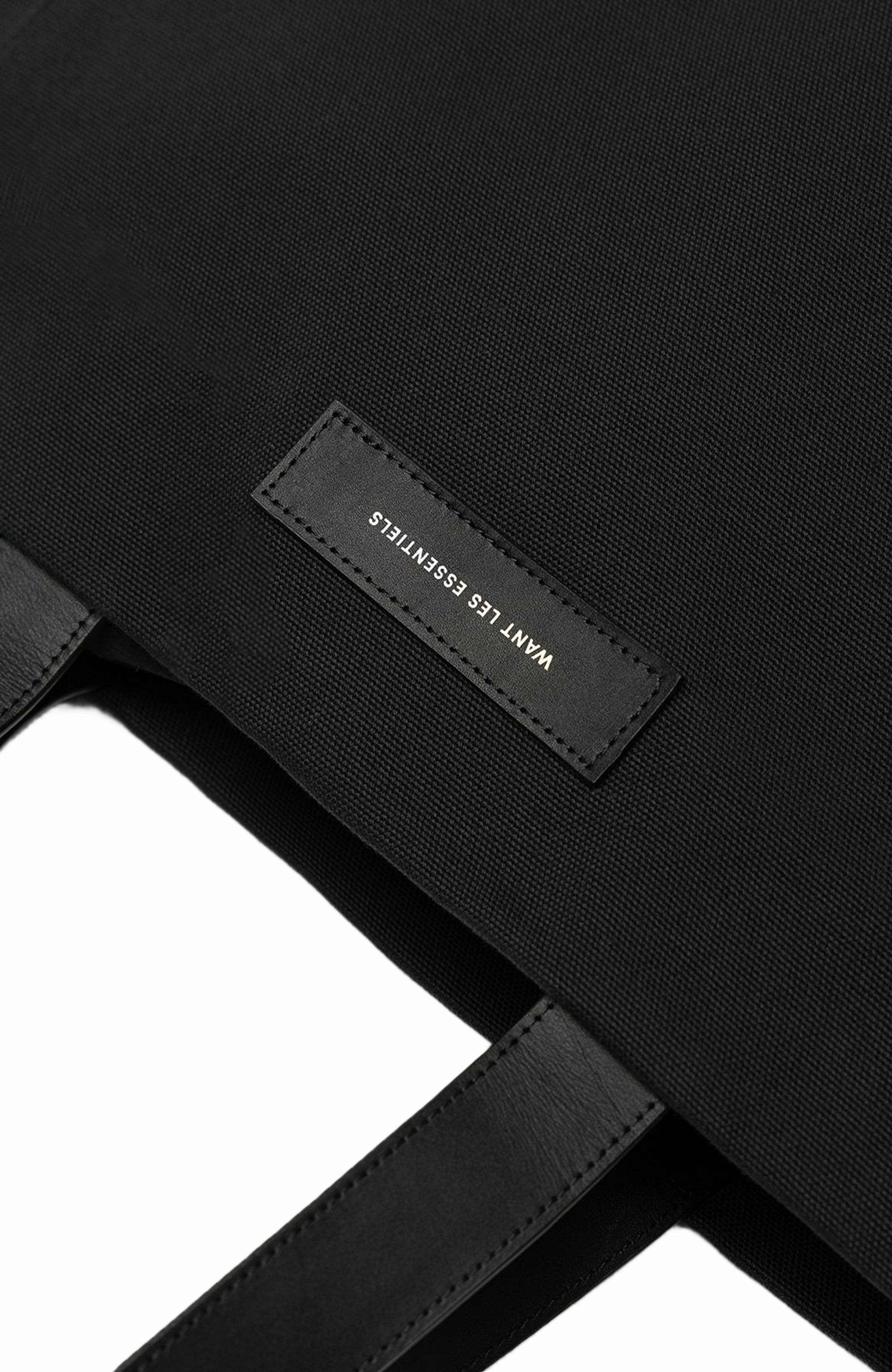 Want Les Essentiels Kenora Organic Cotton Canvas Tote, Alternate, color, Black