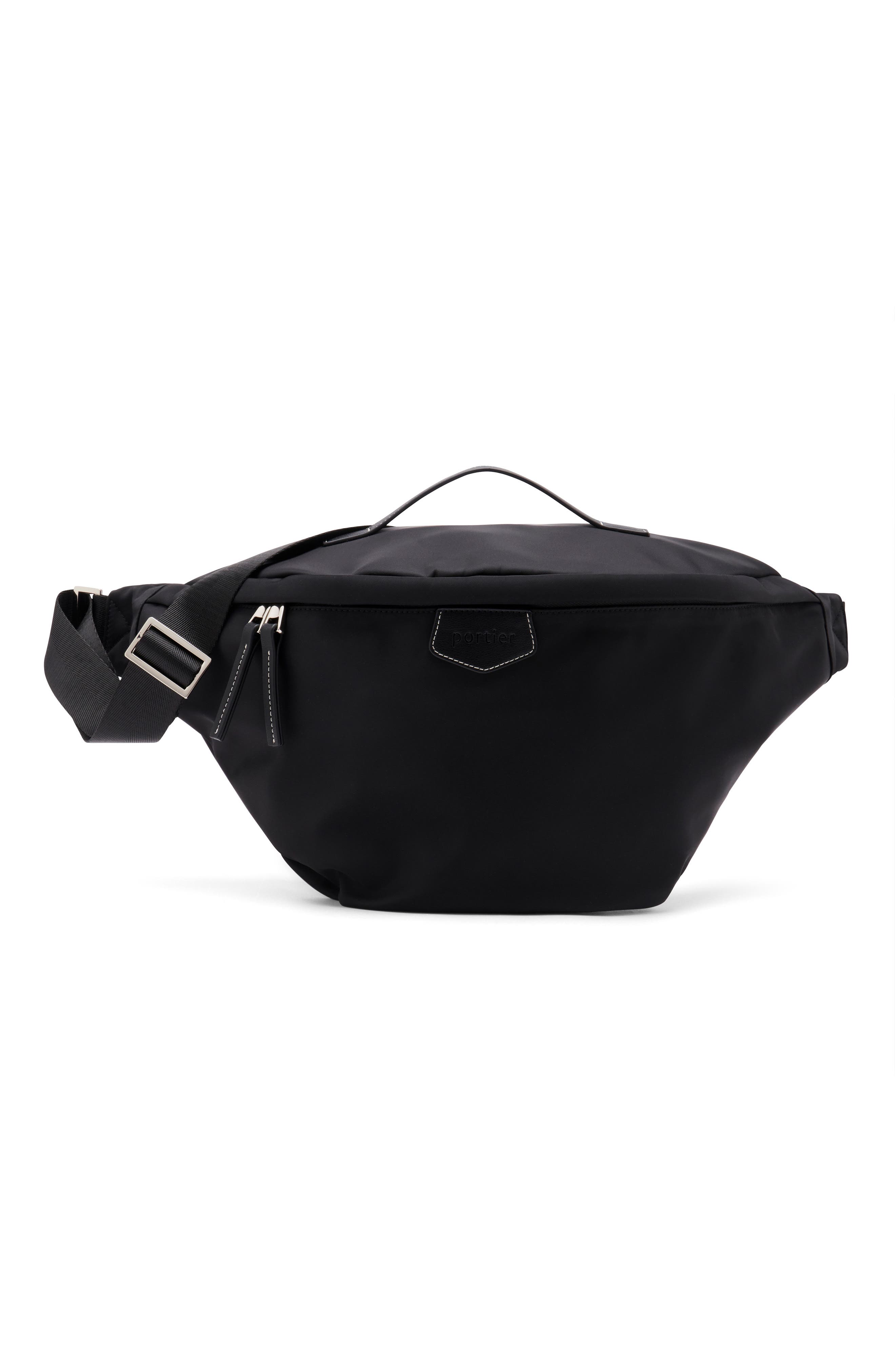 Portier On-The-Go Nylon Bag, Alternate, color, Black