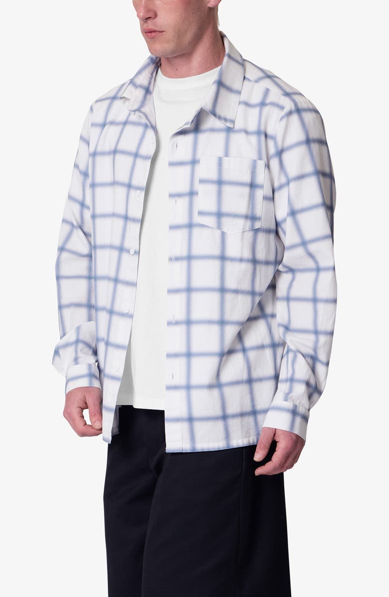 mnml Check Flannel Button-Up Shirt, Alternate, color, 