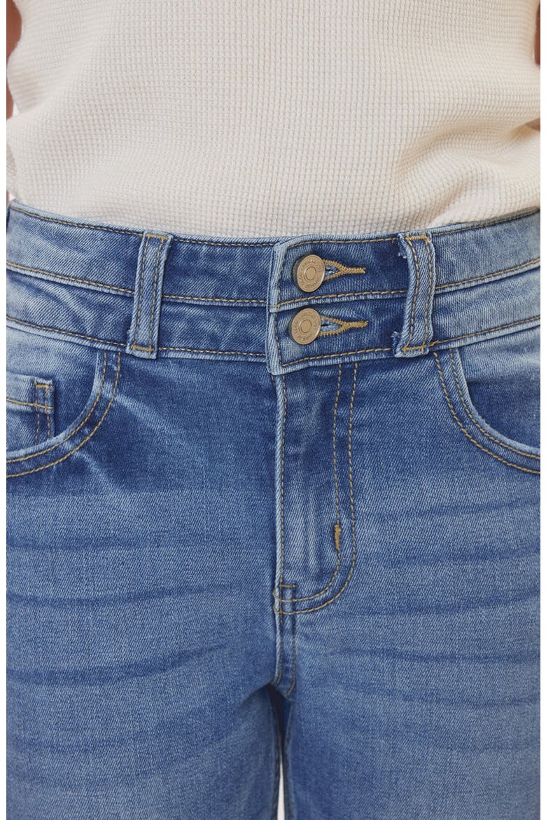 Dream High Rise Mini Straight Leg Jeans, Alternate, color, Medium Wash