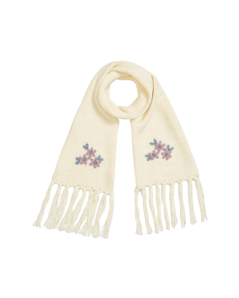 Forget-Me-Not Knitted Scarf