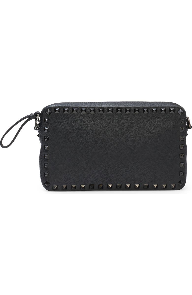 Valentino Garavani Rockstud Grainy Leather Crossbody Bag, Main, color,
