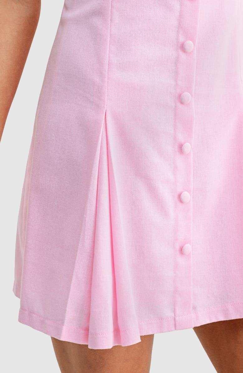 All in Favor Pleated Minidress, Alternate, color, Icy Pink