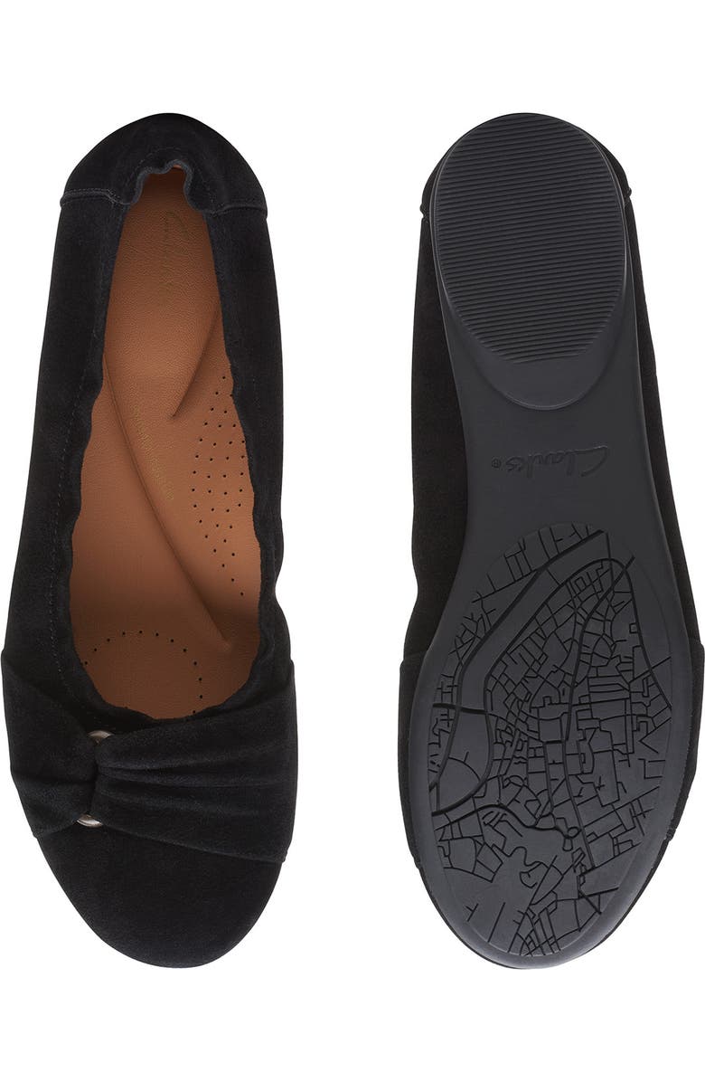 Clarks<sup>®</sup> Rena Step Suede Flat, Alternate, color,