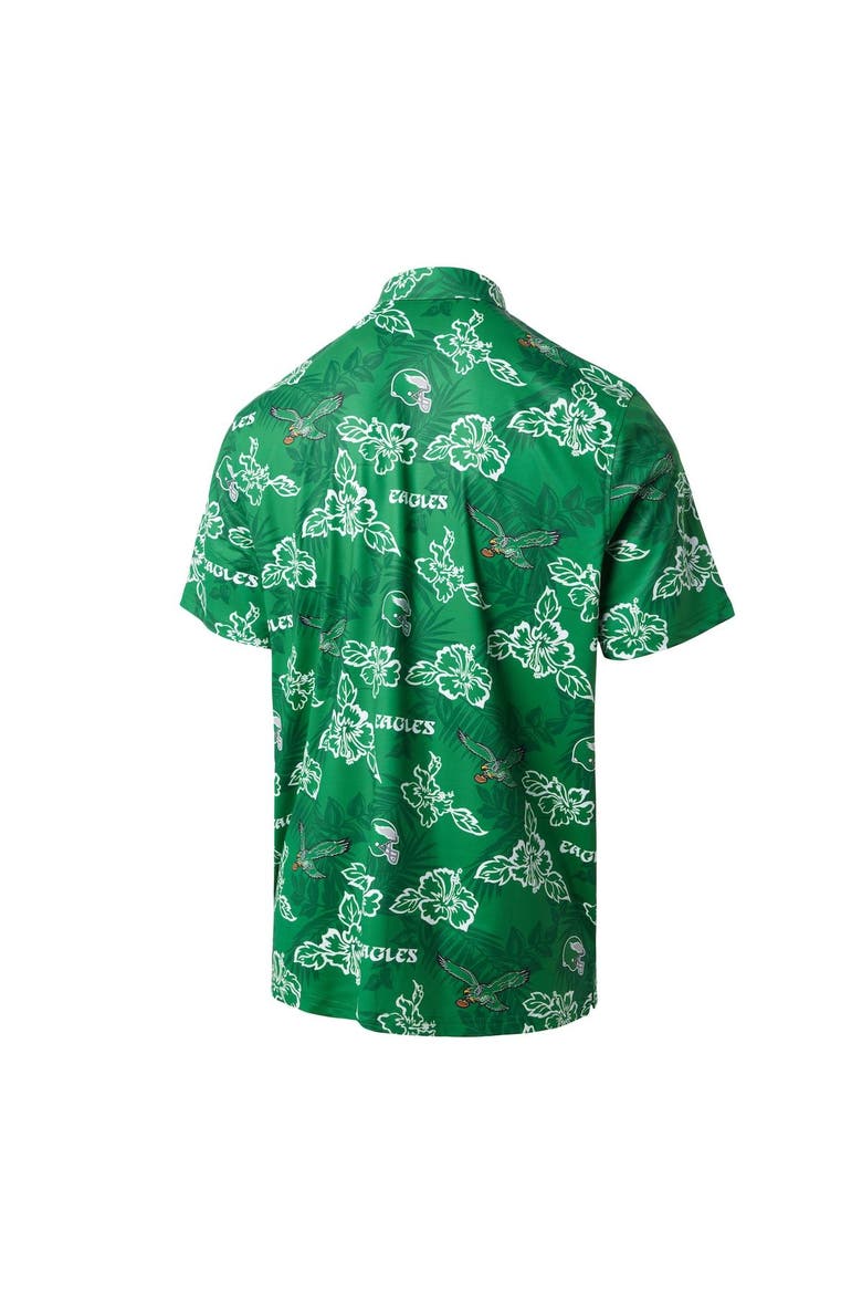 Men's Reyn Spooner Kelly Green Philadelphia Eagles Throwback Pua Performance Polo, Alternate, color, Kelly Green