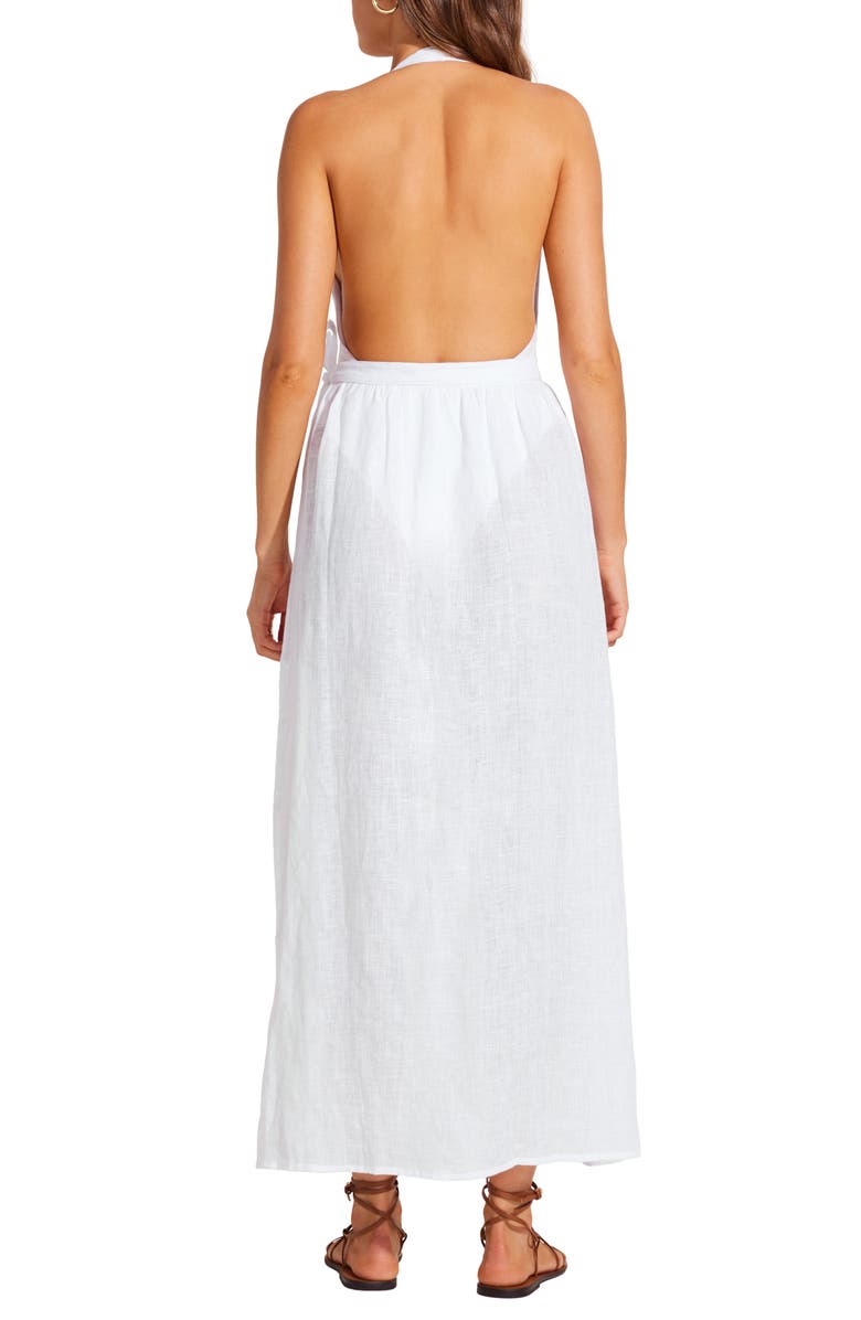 Vitamin A<sup>®</sup> Vera Linen Cover-Up Wrap Maxi Skirt, Alternate, color, 