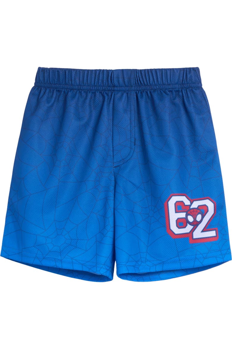 Spidey and His Amazing Friends 2-Piece Athletic Tee and Shorts Set, Alternate, color, Spidey Blue White