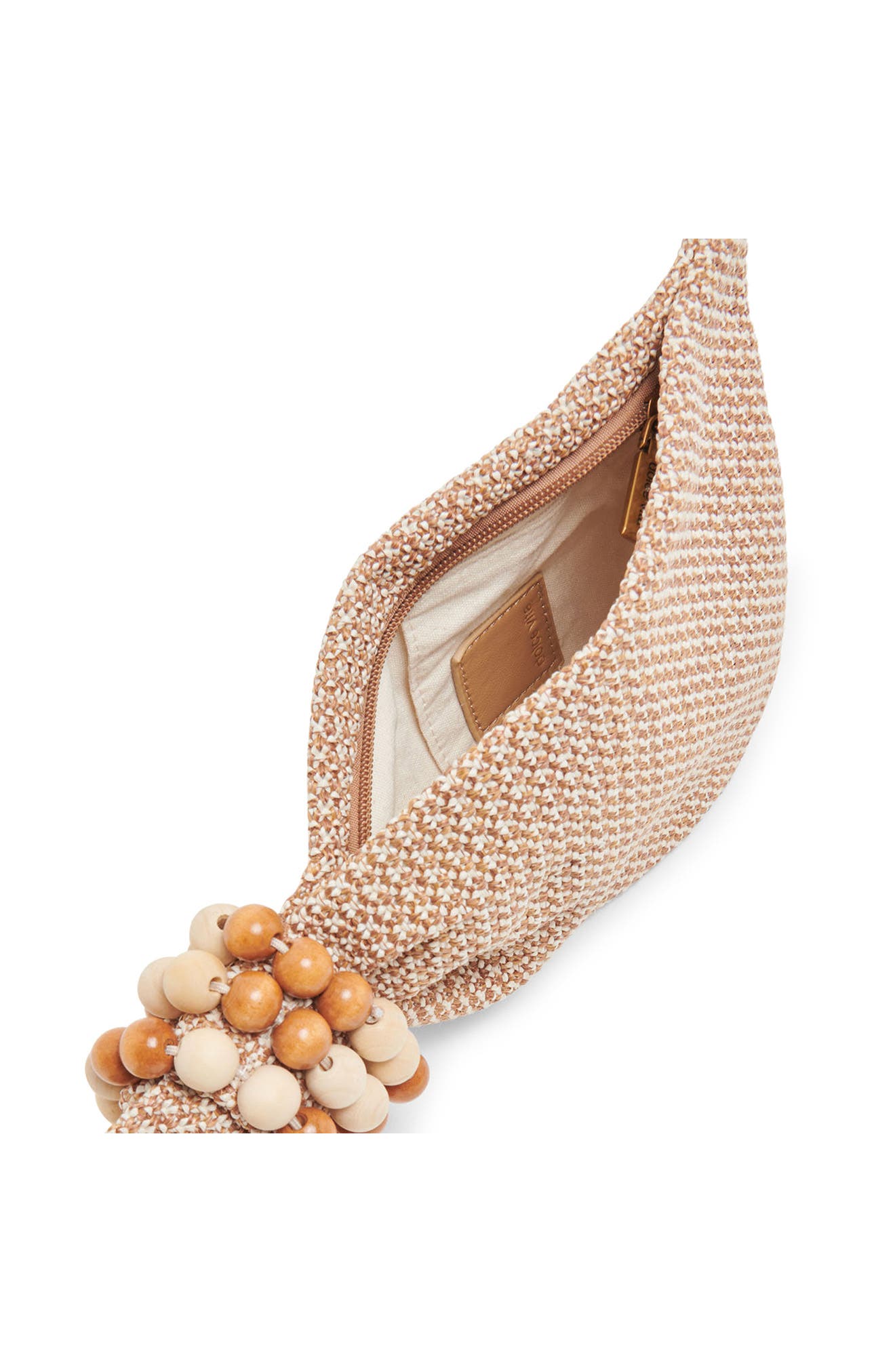 Dolce Vita Carey Woven Raffia Clutch, Alternate, color, Natural