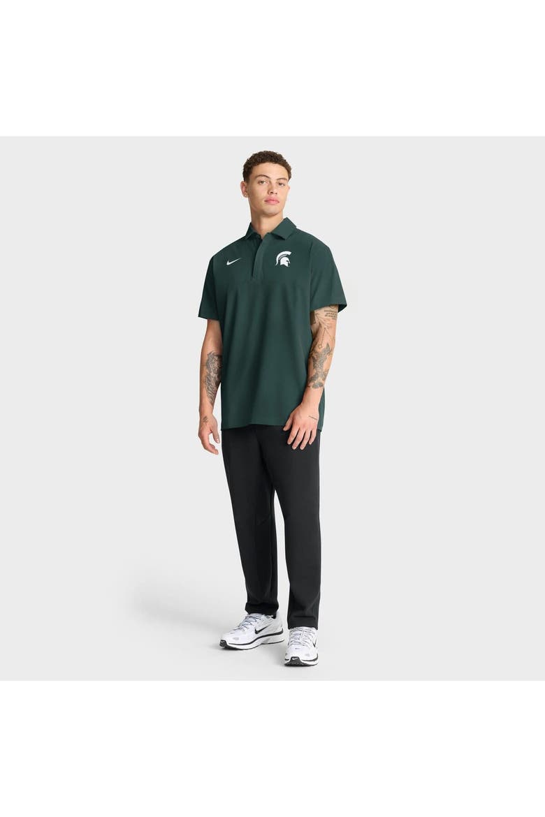 Men's Nike Green Michigan State Spartans 2025 Coaches Sideline Polo, Alternate, color, Green