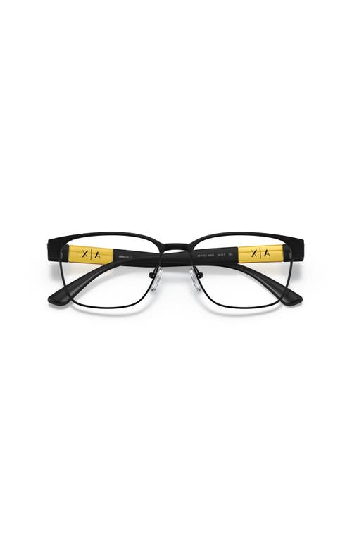 Armani Exchange 55mm Rectangle Optical Glasses In Black