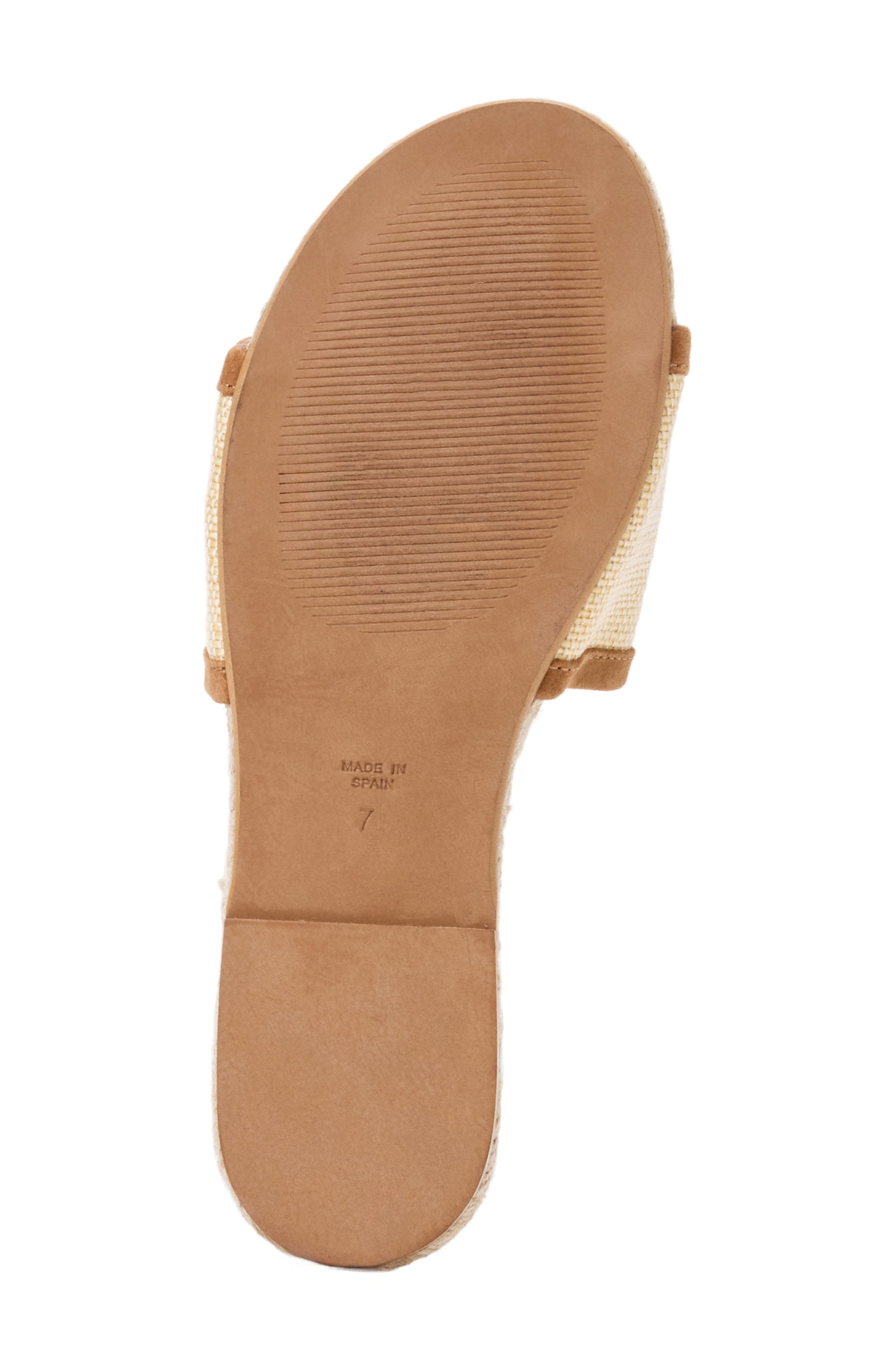 Sabina Slide Sandal, Alternate, color, NATURAL/ COGNAC