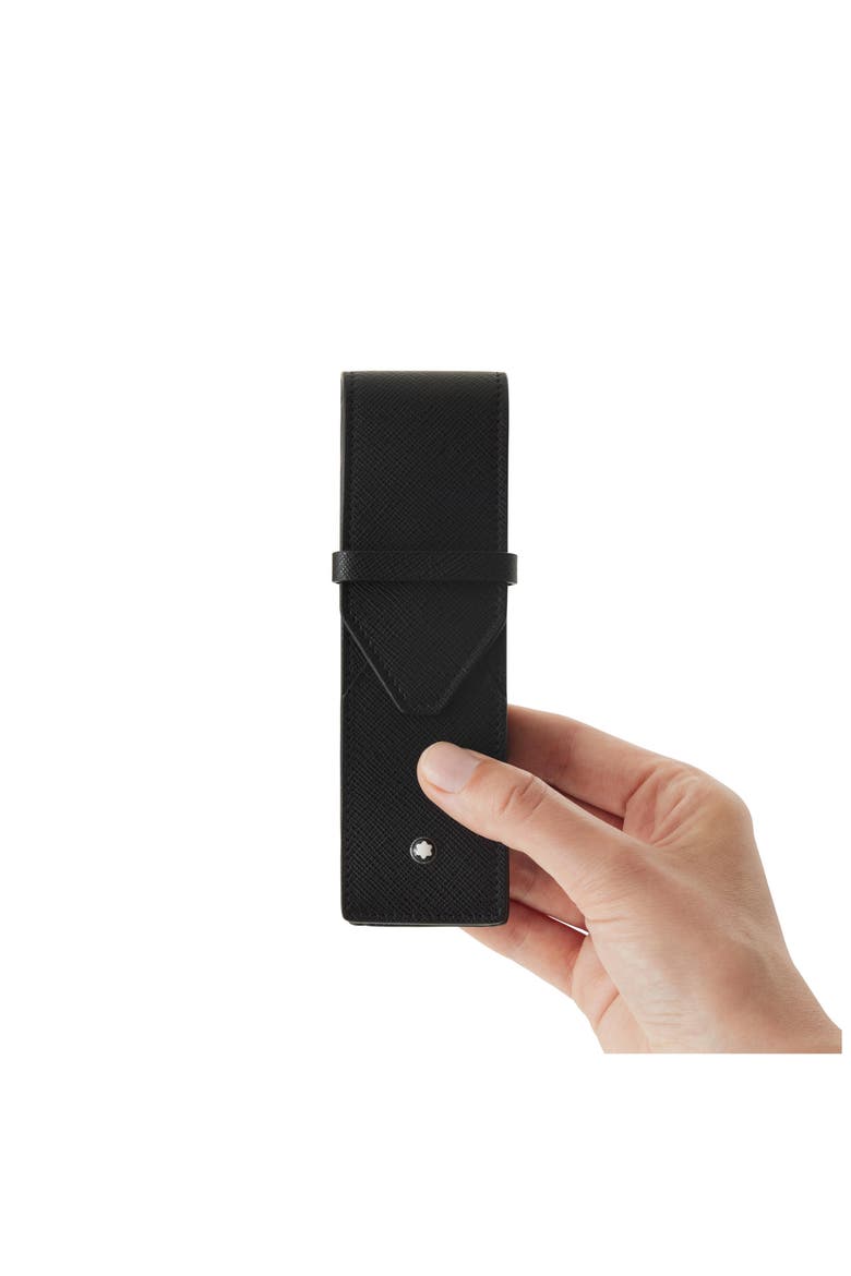 Sartorial 2-Pen Pouch, Alternate, color, BLACK