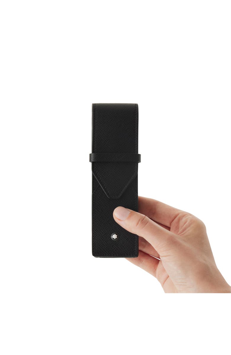 Montblanc Sartorial 2-Pen Pouch, Alternate, color, Black