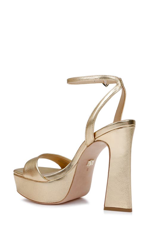 BADGLEY MISCHKA BADGLEY MISCHKA COLLECTION CAIA ANKLE STRAP PLATFORM SANDAL 