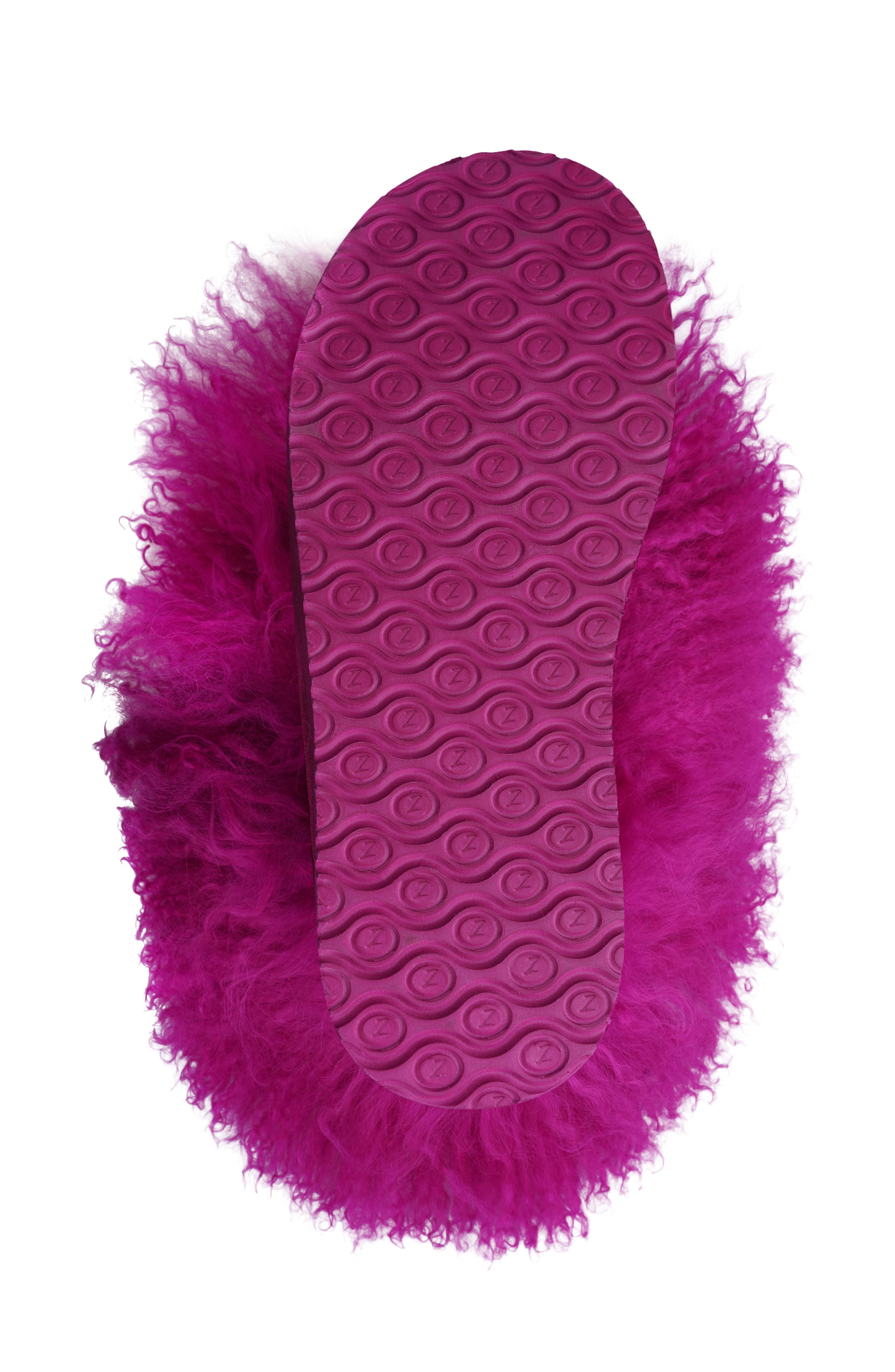 Alleja Genuine Shearling Platform Bootie, Alternate, color, FUCHSIA