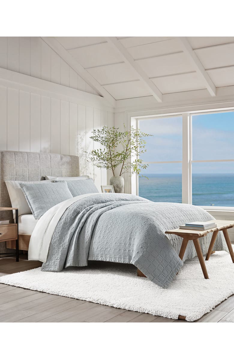 UGG<sup>®</sup> Campo Quilt & Pillow Sham Set, Alternate, color, Glacier Gray