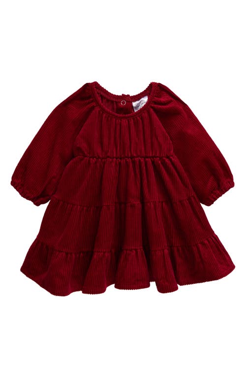 TINY TRIBE Cotton Corduroy Tiered Dress 