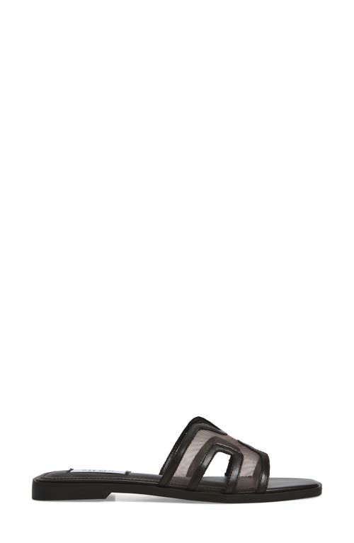 Steven New York Harlien Mesh Slide Sandal In Brown