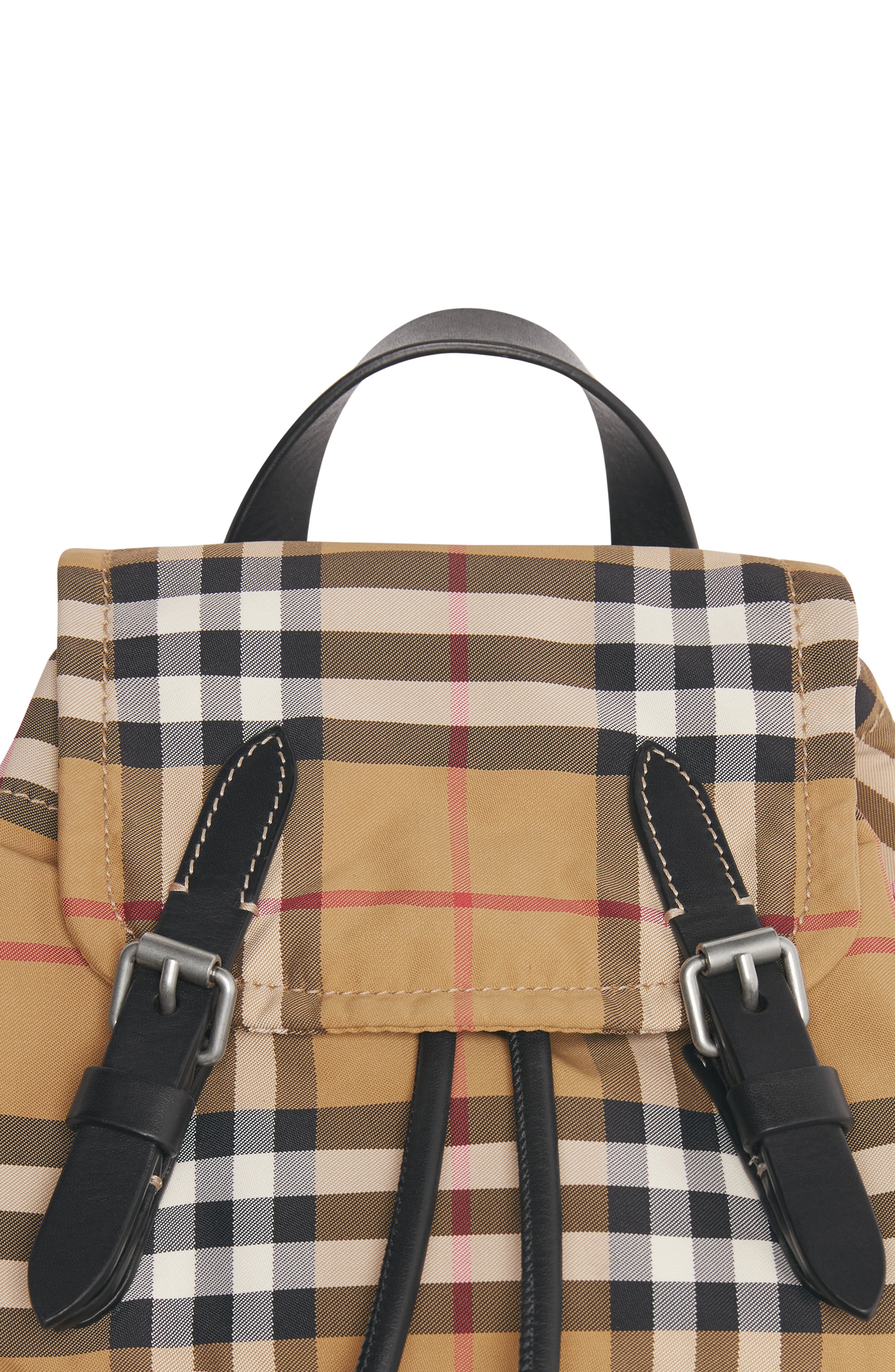 Burberry Small Rucksack Vintage Check Nylon Backpack, Alternate, color, 