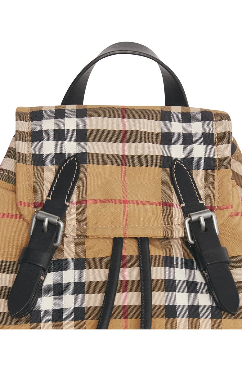 Burberry Small Rucksack Vintage Check Nylon Backpack, Alternate, color,