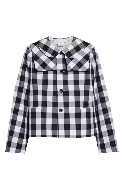 Big Gingham Cotton Jacket