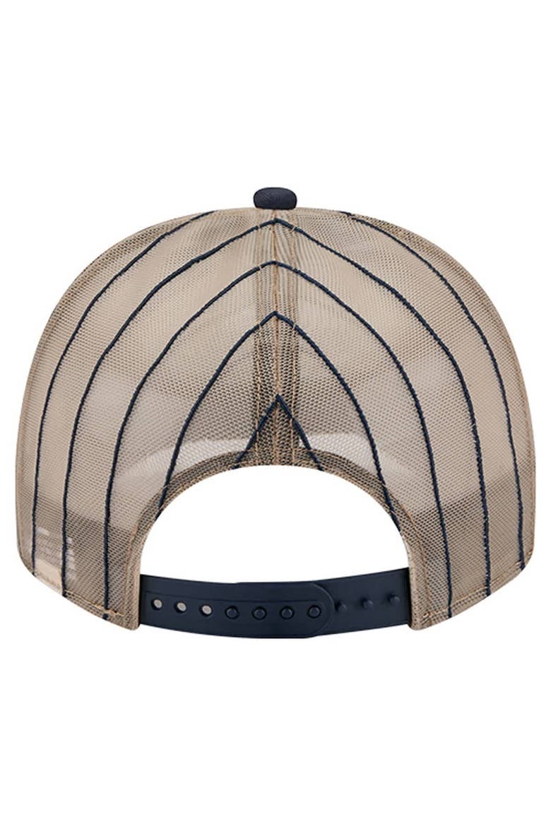Men's New Era Navy New York Yankees Vintage Arched Foam Front 9FIFTY A-Frame Adjustable Trucker Hat, Alternate, color, Navy
