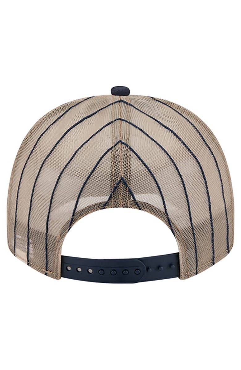 New Era Men's New Era Navy New York Yankees Vintage Arched Foam Front 9FIFTY A-Frame Adjustable Trucker Hat, Alternate, color, Navy