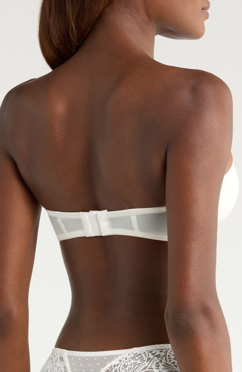 Hunkemöller Posie Lace Padded Underwire Bra, Alternate, color, Snow White