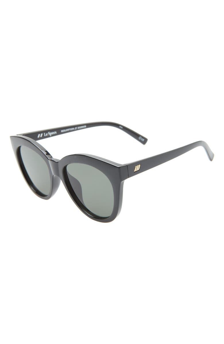 Le Specs Resumption 54mm Round Cat Eye Sunglasses, Alternate, color, 