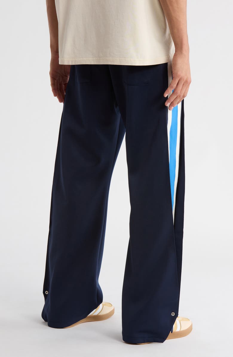 DIET STARTS MONDAY Stripe Side Snap Sweatpants, Alternate, color, Navy/Blue