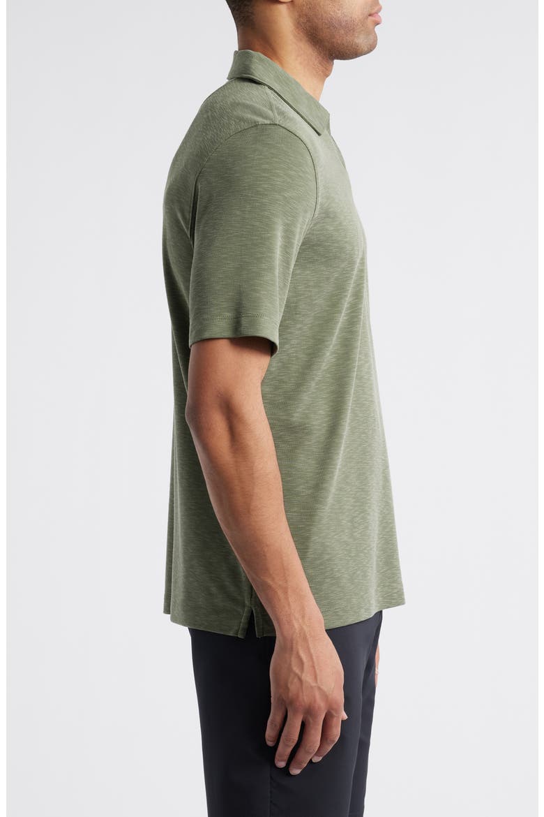 Vintage Slub Modal Blend Johnny Collar Polo, Alternate, color, OLIVE