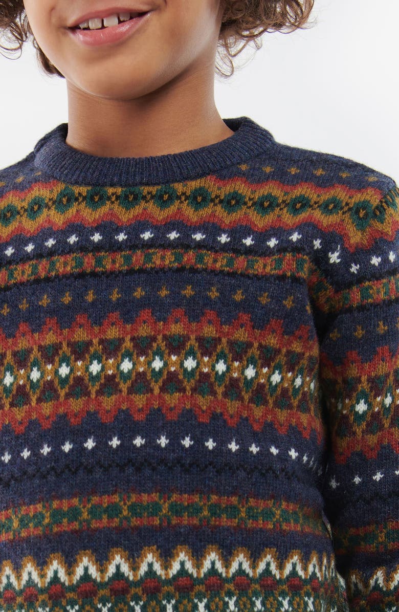 Barbour Kids' Case Fair Isle Wool Sweater, Alternate, color, 