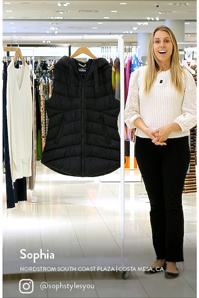 Transition Water Repellent Hooded Quilted Vest video