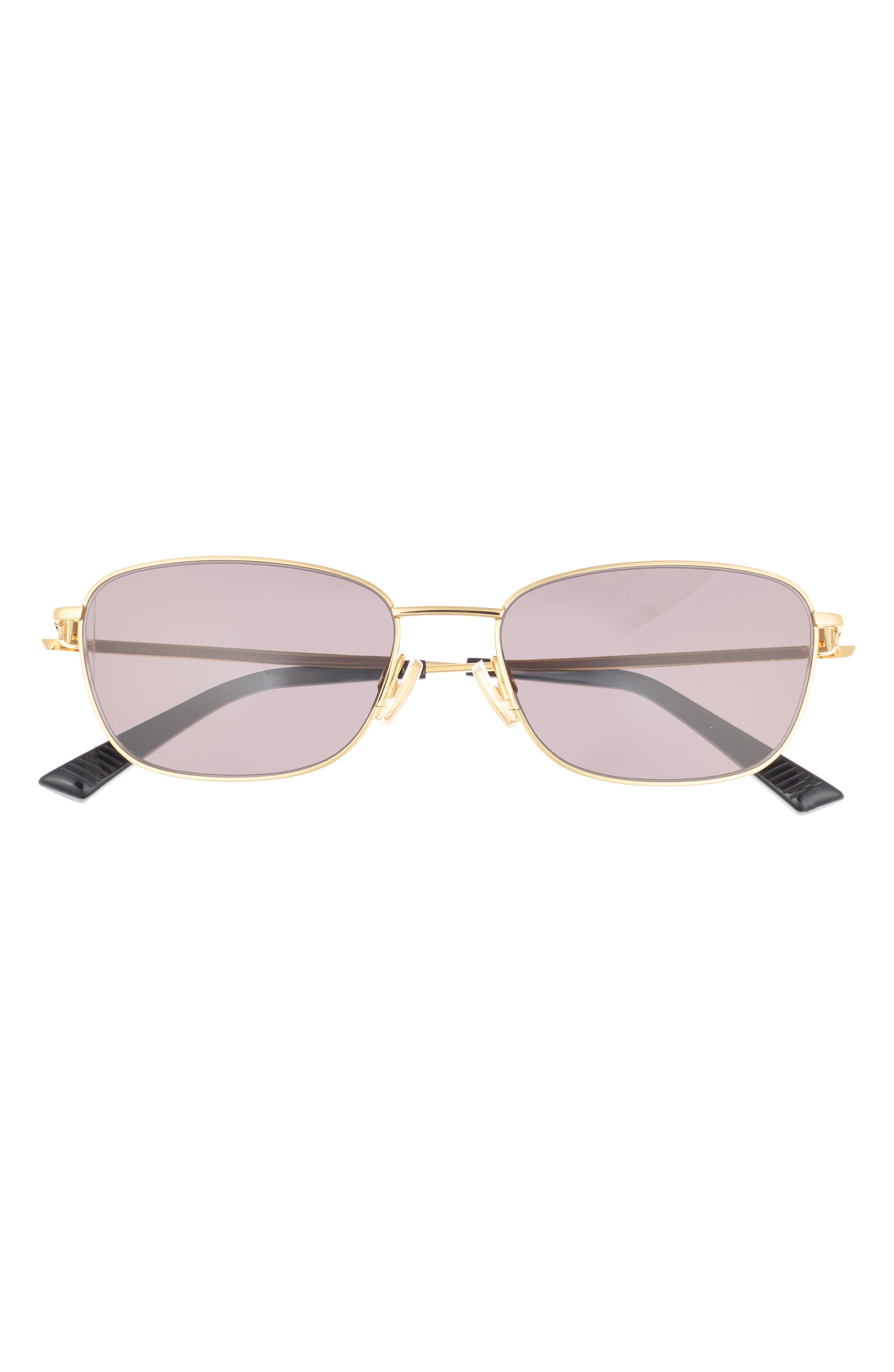 Bottega Veneta 56mm Rectangular Sunglasses