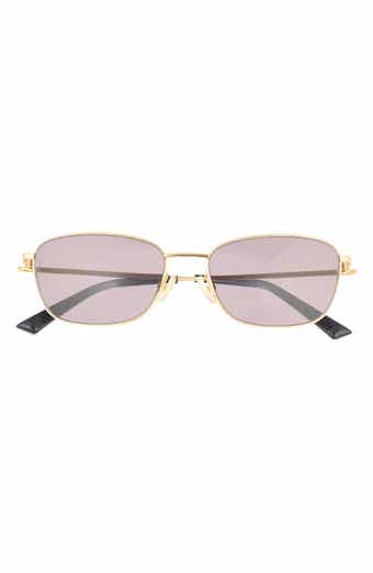 Bottega Veneta 56mm Rectangular Sunglasses