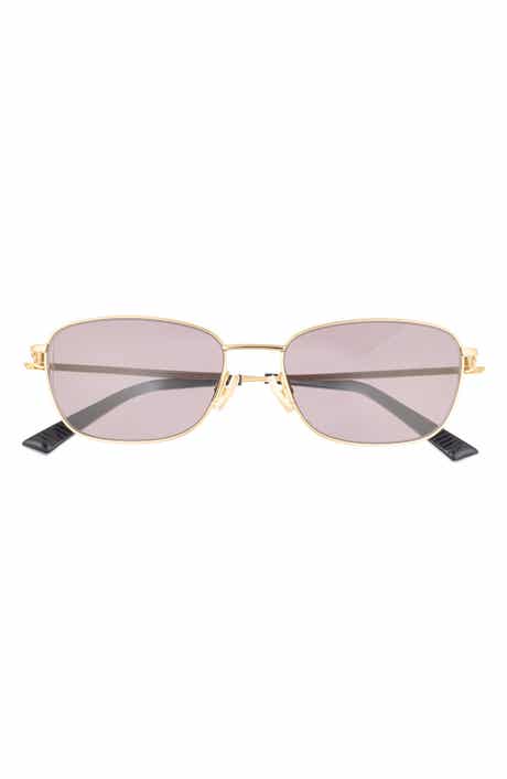 Bottega Veneta 56mm Rectangular Sunglasses