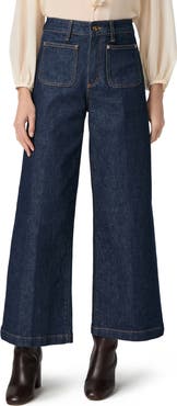 PAIGE Harper Patch Pocket Ankle Wide Leg Jeans