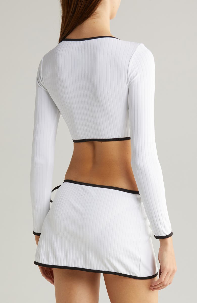 Solid & Striped The Rashguard Swim Top, Alternate, color, Marshmallow