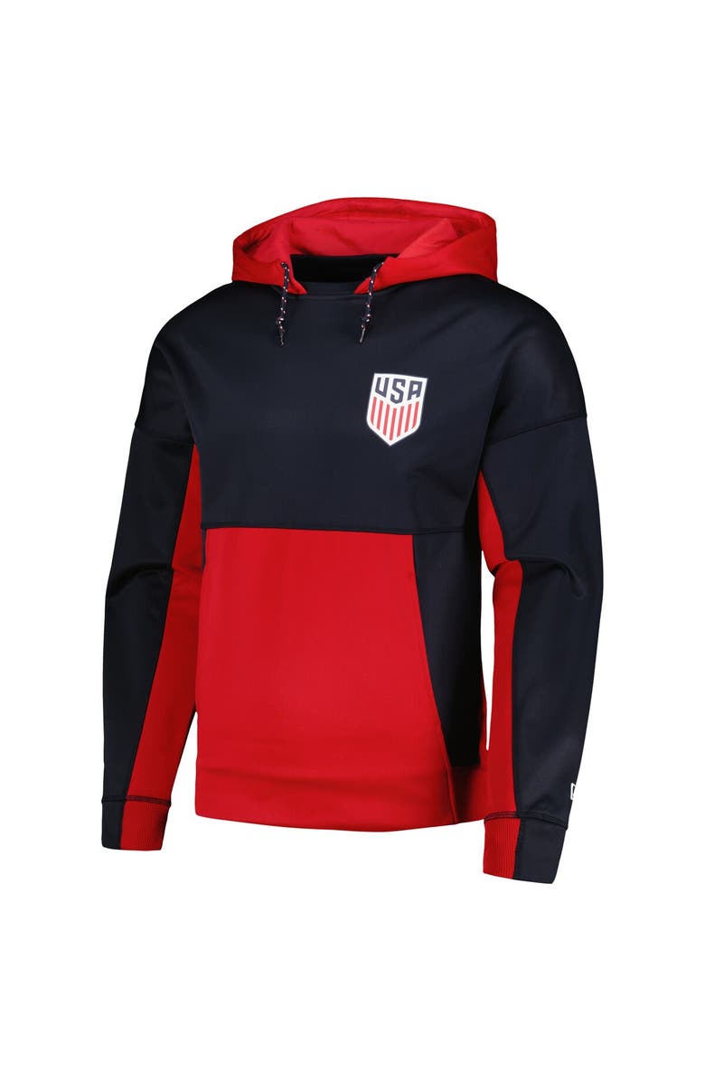 5TH AND OCEAN BY NEW ERA Men's 5th & Ocean by New Era Navy USMNT Active Pullover Hoodie, Alternate, color, 