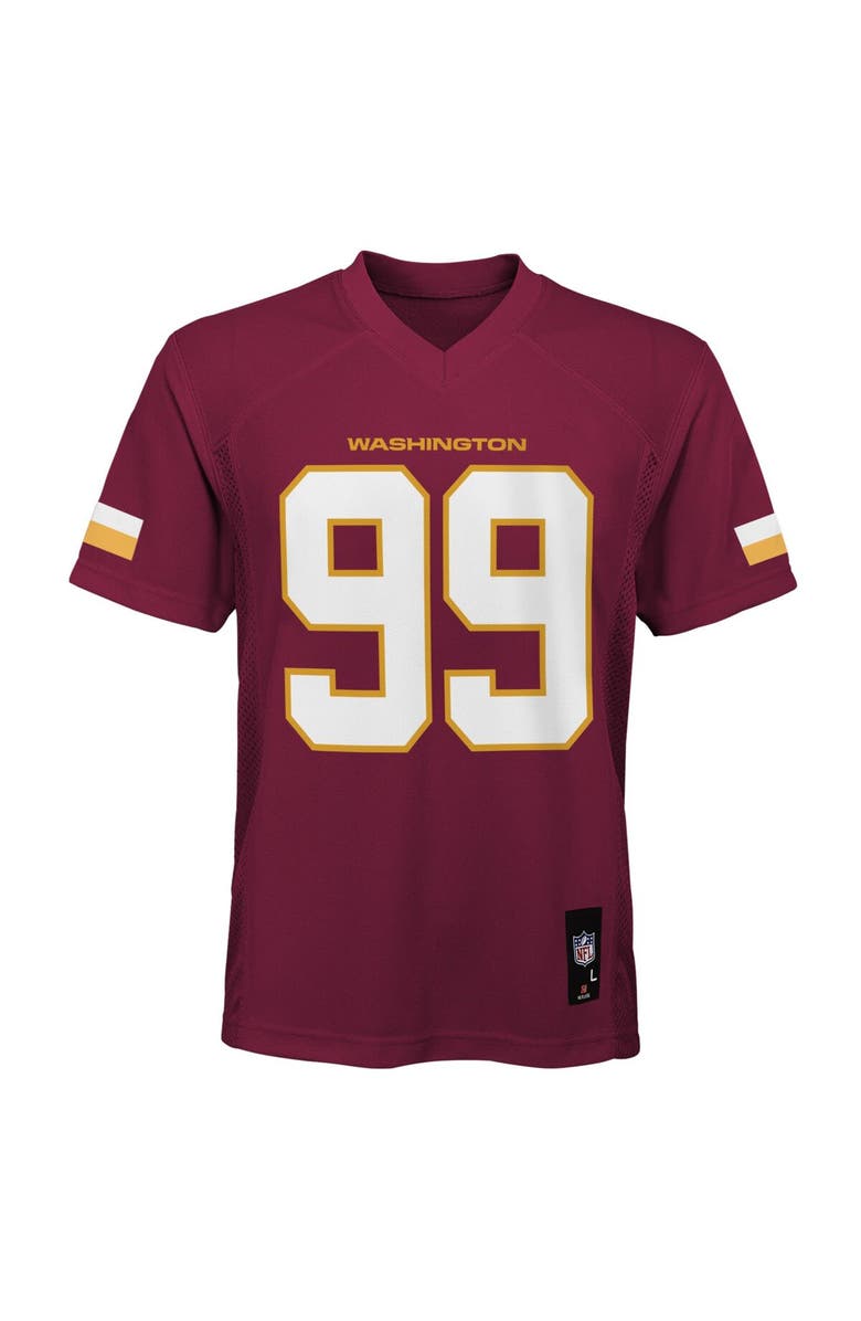 Outerstuff Youth Chase Young Burgundy Washington Commanders Replica Player Jersey, Alternate, color, 