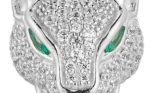Chloe & Madison Chloe And Madison Panther Pendant Necklace In Silver